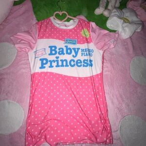 Baby Princess Pink Polka Dot Graphic Tee